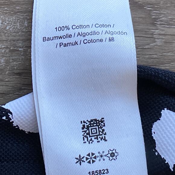 Fred Perry x Amy Winehouse Polo Shirt Dress sz 12 US 16 UK Black Polk Dots - Picture 6 of 12